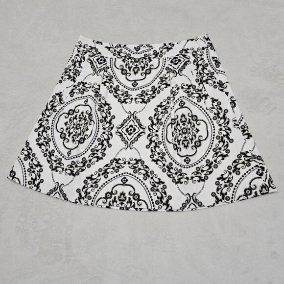 WHBM Baroque A-Line Skirt – Pleated, Lined, Pockets – NWT – Size 12 – Elegant - Picture 3 of 11